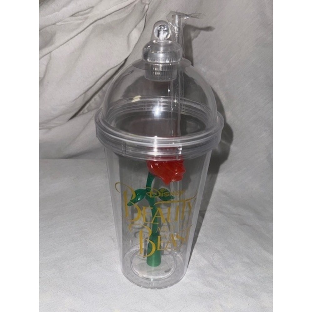 Disney Beauty and the Beast Light Up Tumbler and Straw